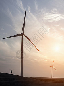风力发电车谢尔特循环高清图片