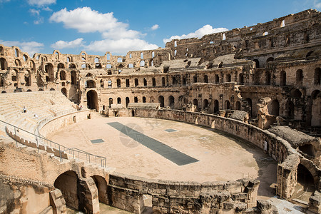 罗马剧场突尼斯埃尔杰姆圆形剧场景观背景
