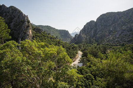 土耳其利西亚路奥林匹斯河谷景观图片