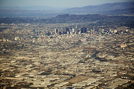 美国加利福尼亚州洛杉矶市海景航拍图片
