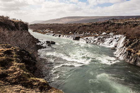 冰岛赫兰佛萨瀑布图片