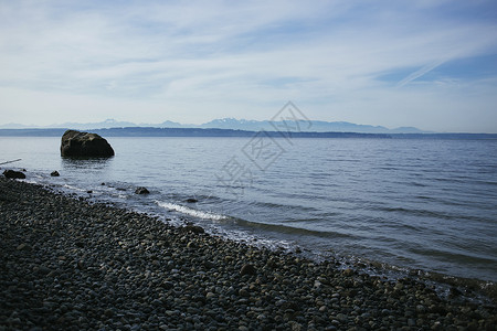 美国华盛顿州西雅图圆石滩图片