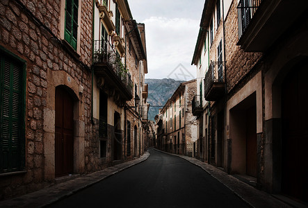 西班牙马略卡老街图片
