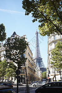 法国巴黎埃菲尔铁塔和建筑图片