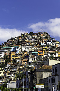巴西里约热内卢Morro do Vidigal景观背景图片