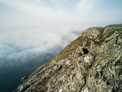 北威尔士莱恩半岛的海雾图片