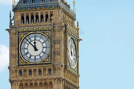 英国钟楼大本钟背景