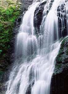 莫兰公园瀑布高清图片
