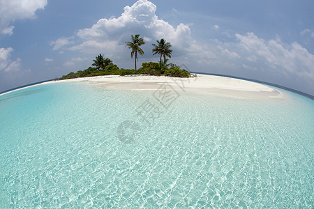 马尔代夫Huvadhu环礁北部Mathidhoo岛高清图片