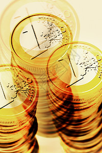 欧元硬币背景图片