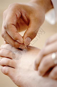 足部针灸背景图片