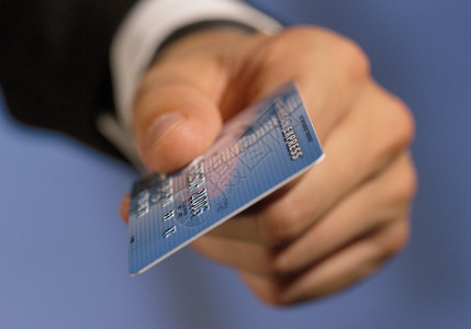 信用卡蓝色信用卡高清图片