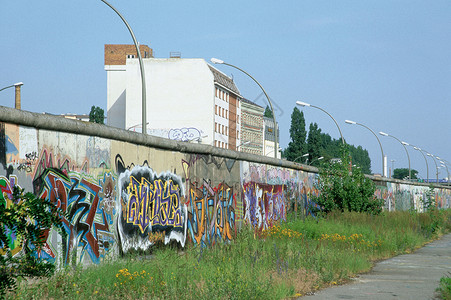 柏林墙东边画廊背景图片