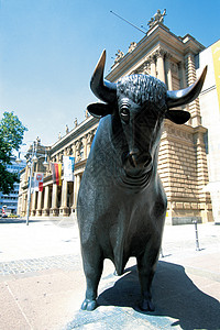 德国法兰克福证券交易所背景图片