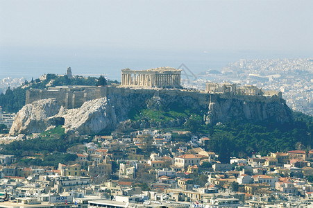 雅典卫城，希腊背景图片