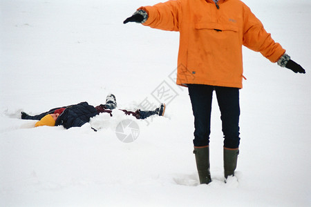 雪中的事故图片