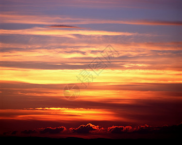 云天落日背景图片
