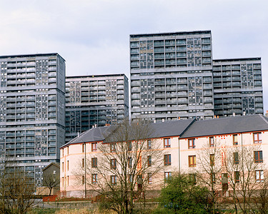 公寓楼及房屋背景图片