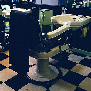 理发店的椅子背景图片