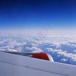 飞机外的景色背景图片