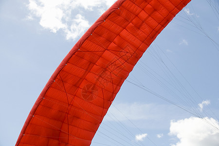 红色降落伞图片