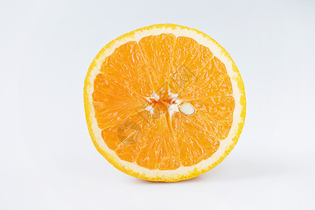 半个橙子背景图片