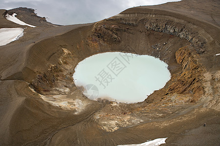 维提火山口湖背景图片