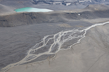 冰川分支河床图片