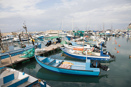 雅法港的渔船图片