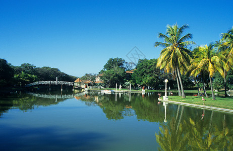 古巴瓦拉德罗公园背景图片