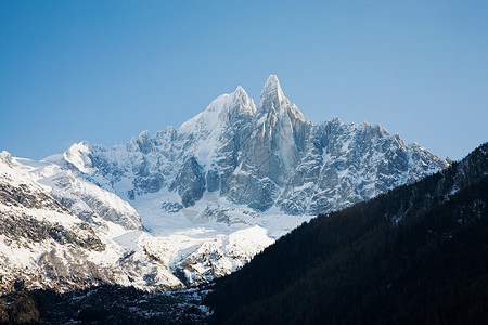 阿尔卑斯山冰冷的法国阿尔卑斯山脉背景