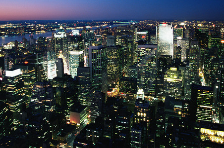 纽约的晚上背景图片