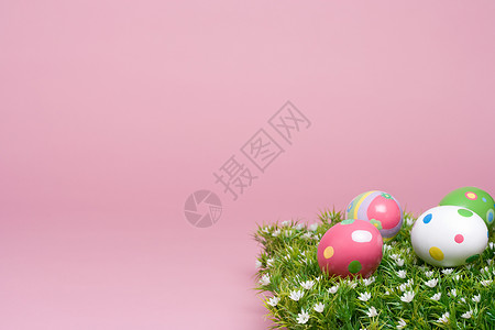粉色彩蛋素材复活节彩蛋背景