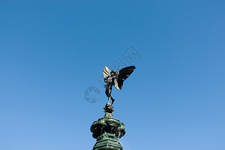 皮卡迪利广场厄洛斯雕像背景