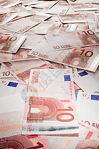 十欧元纸币背景图片