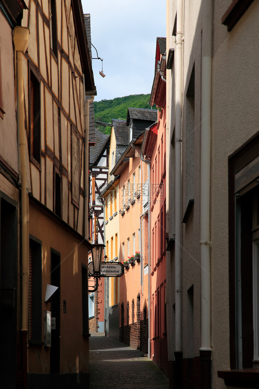 狭窄的街道德国小镇图片