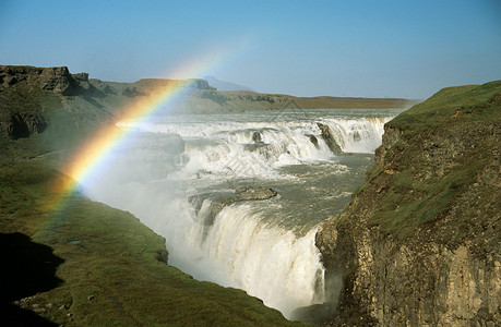 古尔福斯瀑布冰岛图片
