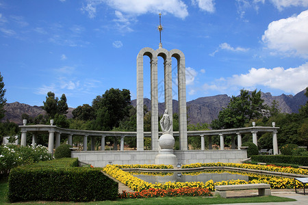 弗兰施霍克南非弗朗施霍克胡格诺纪念馆背景
