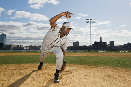 棒球投手投球背景图片