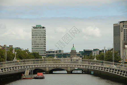 都柏林哈彭尼大桥高清图片