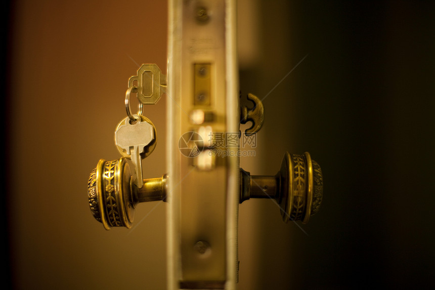 酒店房间门钥匙图片