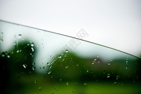 车窗上的雨滴高清图片