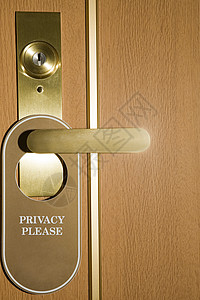 门上的隐私标志高清图片