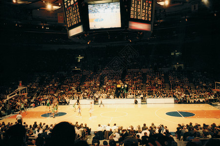 麦迪逊广场花园篮球赛背景图片