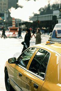 纽约的黄色出租车图片