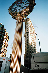第五大道大厦时钟和熨斗大厦图片