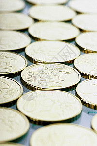 欧元硬币背景图片