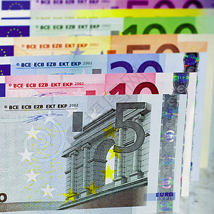 欧元纸币500欧元5欧元高清图片