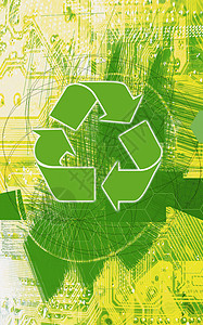 回收循环背景图片