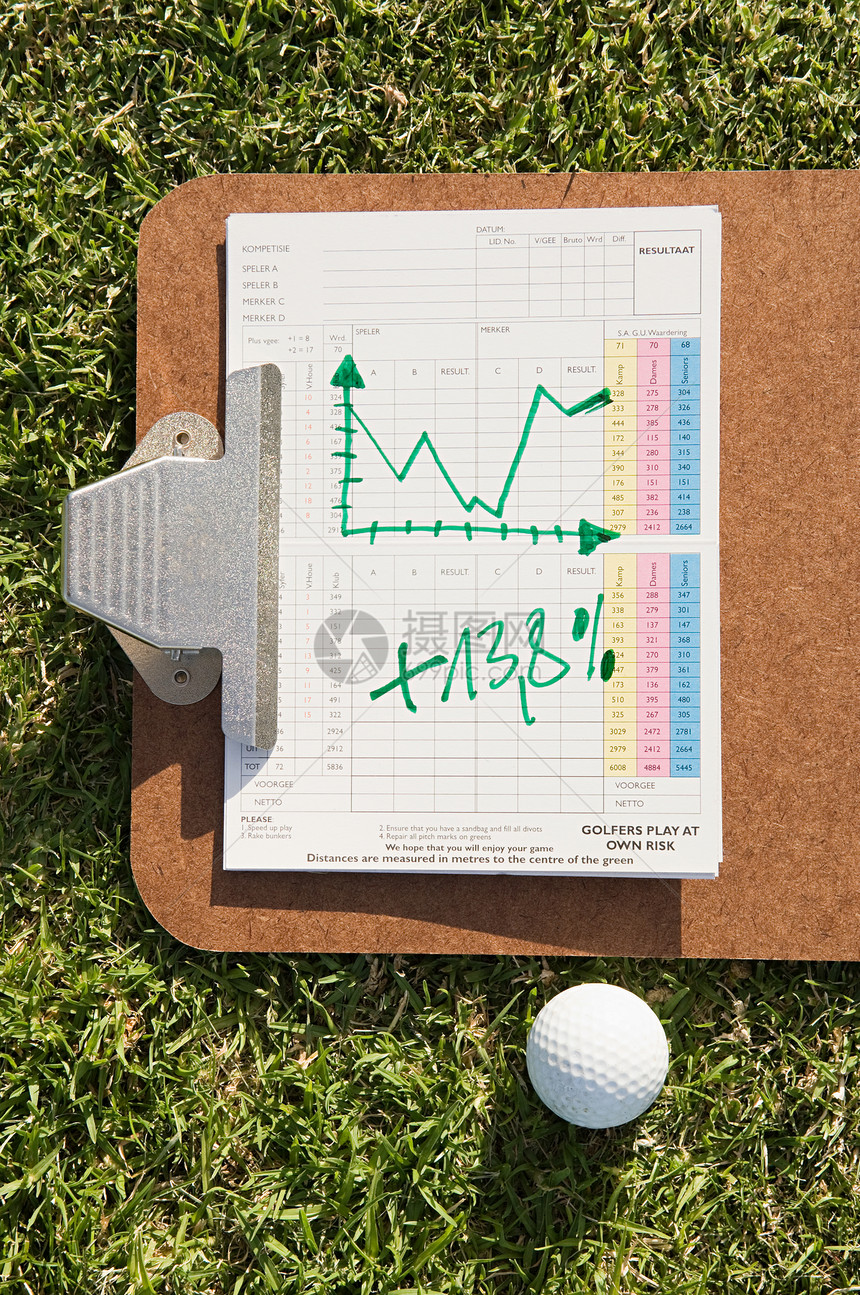 图表和高尔夫球图片